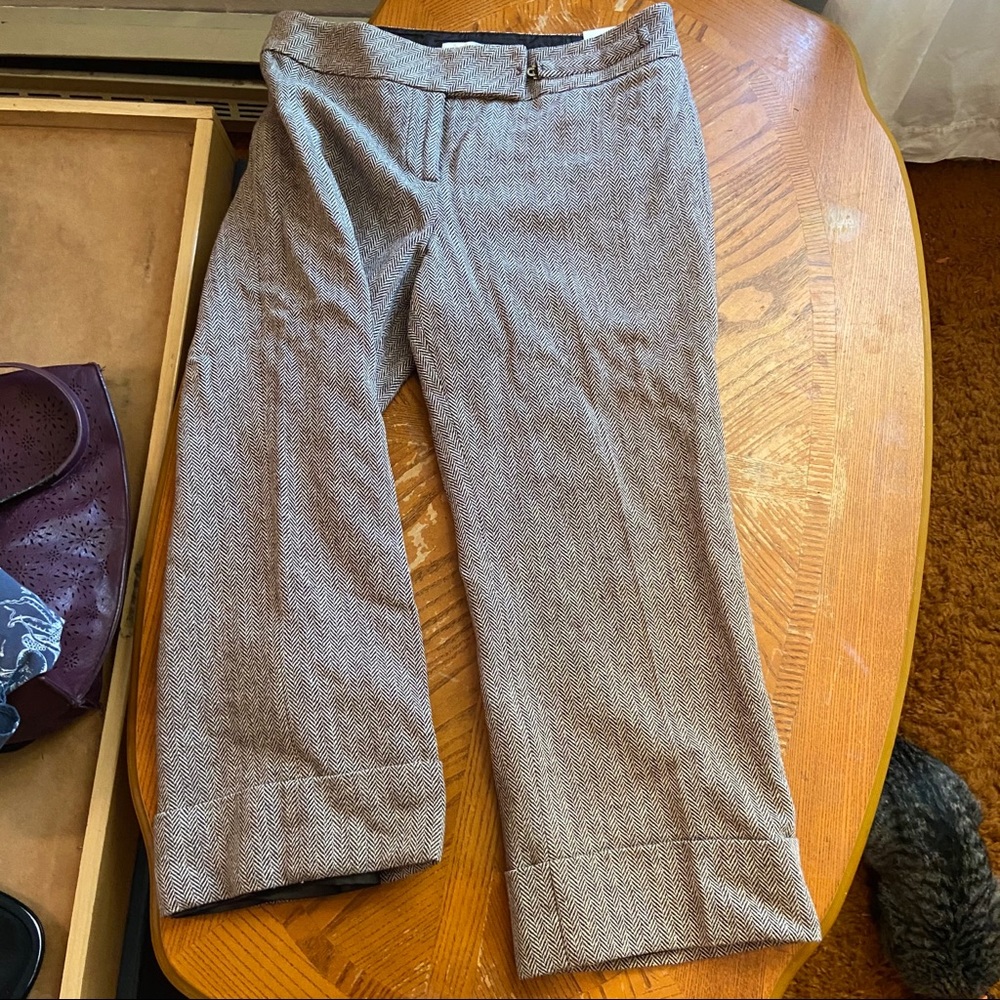Cropped lined slacks - Picture 2 of 4